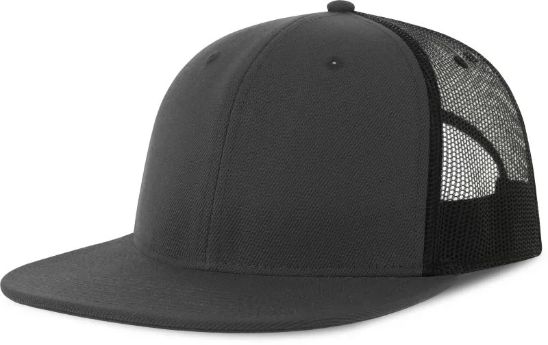 Atlantis Snap Mesh-S – 6 Panel Trucker Kappe – Dark Grey/Black