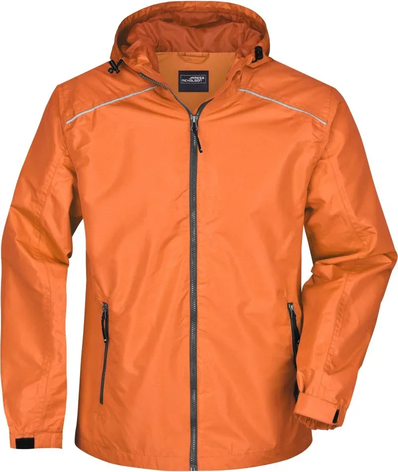 James & Nicholson JN 1118 – Herren Regenjacke – Orange/Carbon