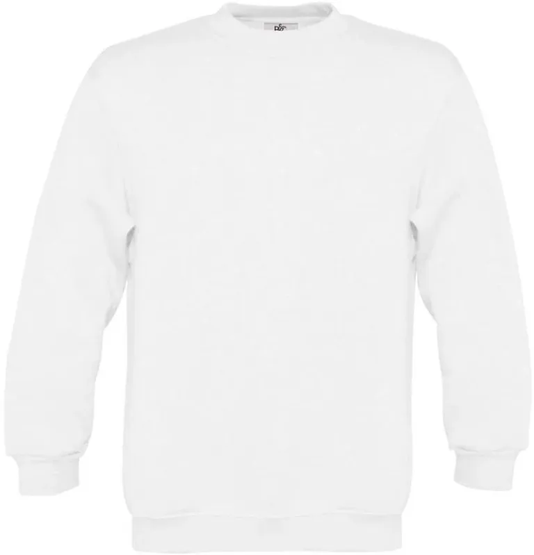 B&C Collection Set In – Kinder Sweater – White