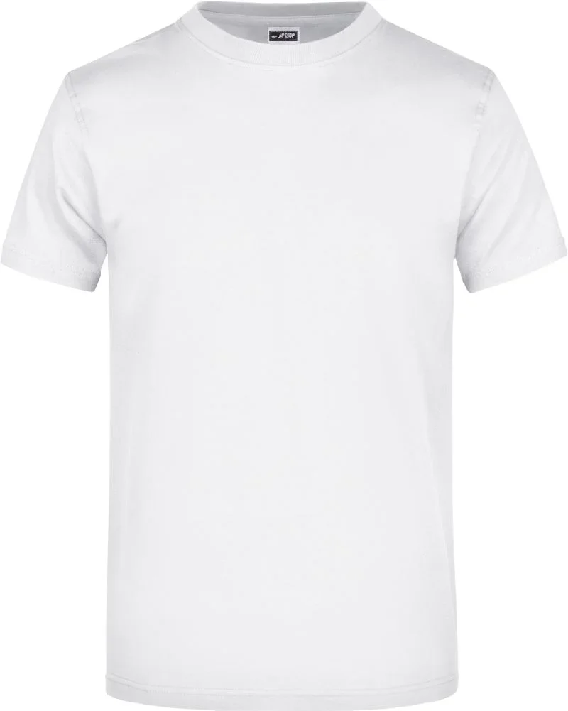 James & Nicholson JN 02 – Schweres T-Shirt – White