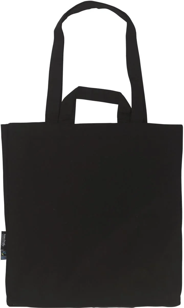 Neutral O 90030 – Bio Fairtrade Twill Baumwolltasche – Black