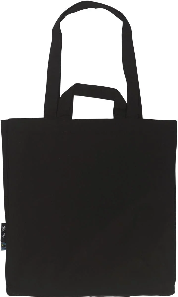 Neutral O 90030 – Bio Fairtrade Twill Baumwolltasche – Black