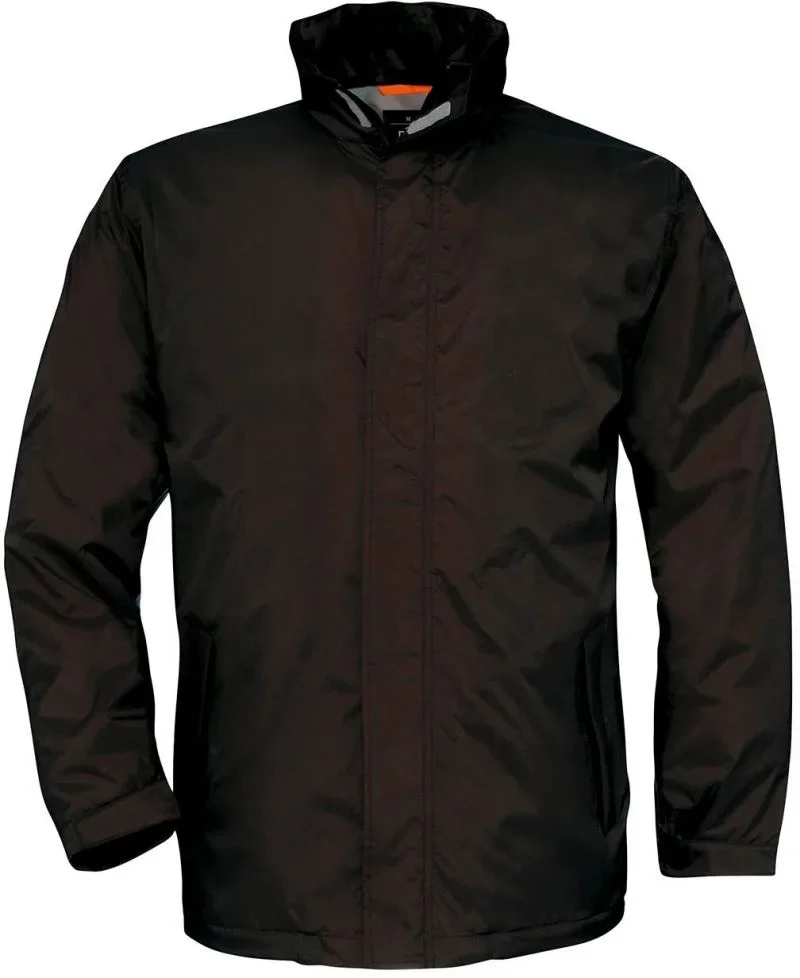 B&C Collection Ocean Shore – Jacke mit Thermofutter – Black