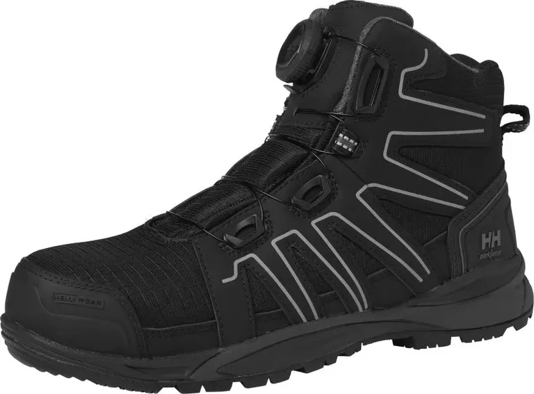 Helly Hansen Manchester 78424 (35-44) – Sicherheitschuhe "Manchester Mid Boa S3" – Black/Grey