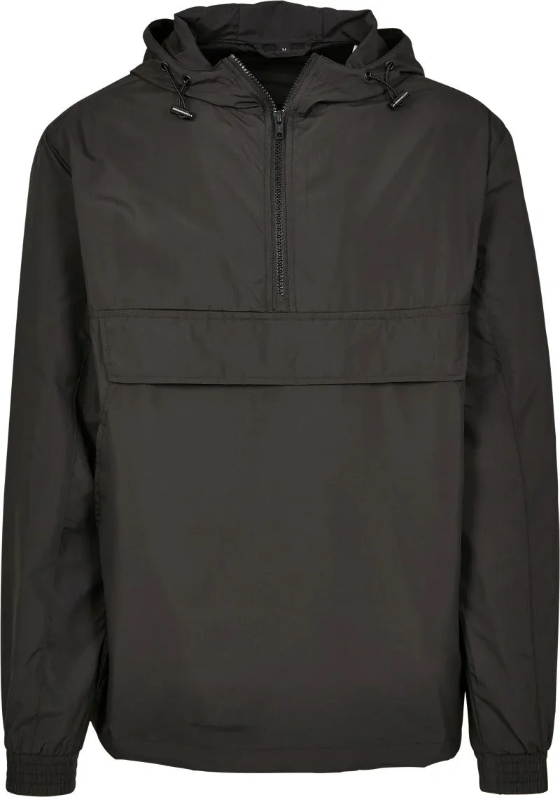 Build your Brand BY 096 – Windjacke mit 1/4 Zip – Black