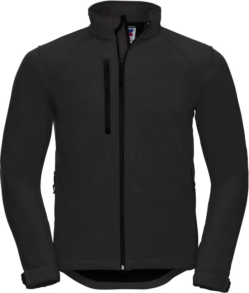Russell Athletic 140M – Herren 3-Lagen Softshell Jacke – Black