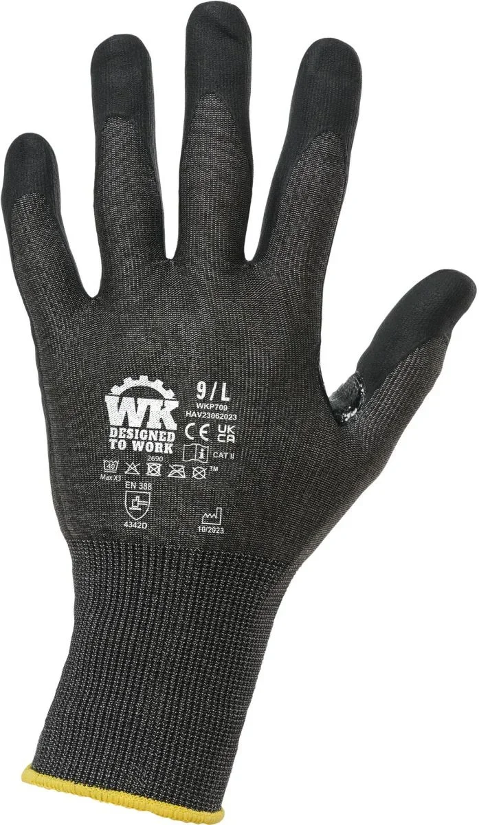 Kariban WKP 709 – Workwear Schnittschutzhandschuhe – Black