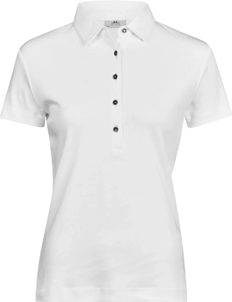 TEE JAYS TJ 1441 – Damen Pima Baumwoll Polo – White