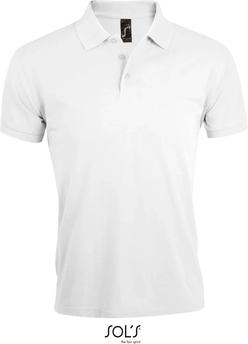 SOL's Collection Prime Men – Schweres Herren Piqué Polo – White