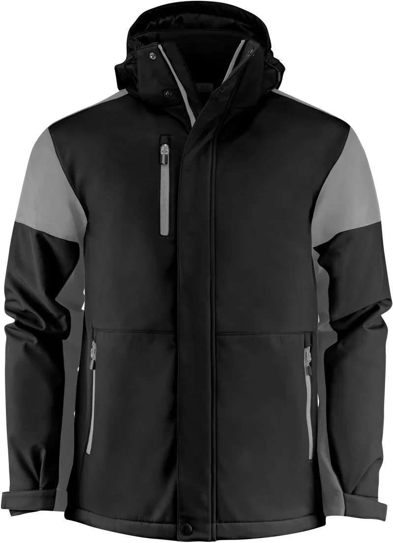Printer Prime Padded Softshell Men – Herren Winter Softshell Jacke – Black/Anthracite