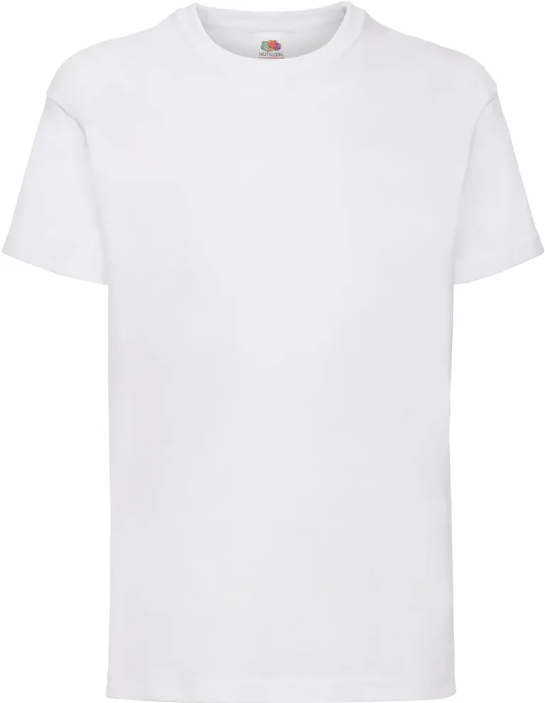 Fruit of the Loom Kids Valueweight T – Kinder T-Shirt – White