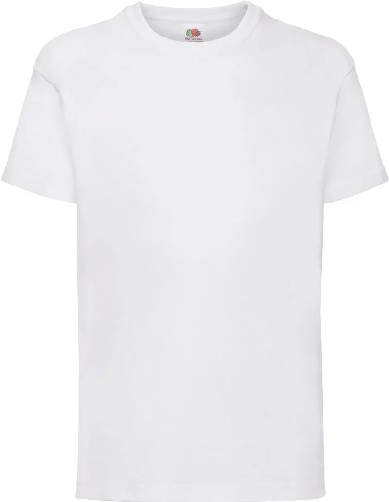 Fruit of the Loom Kids Valueweight T – Kinder T-Shirt – White