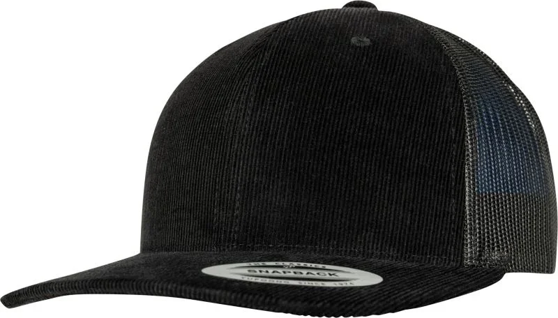 Flexfit 6606CT – 6 Panel Kord Kappe – Black