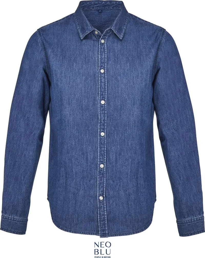 NEOBLU Bennett Men – Denim Hemd – Stone Wash