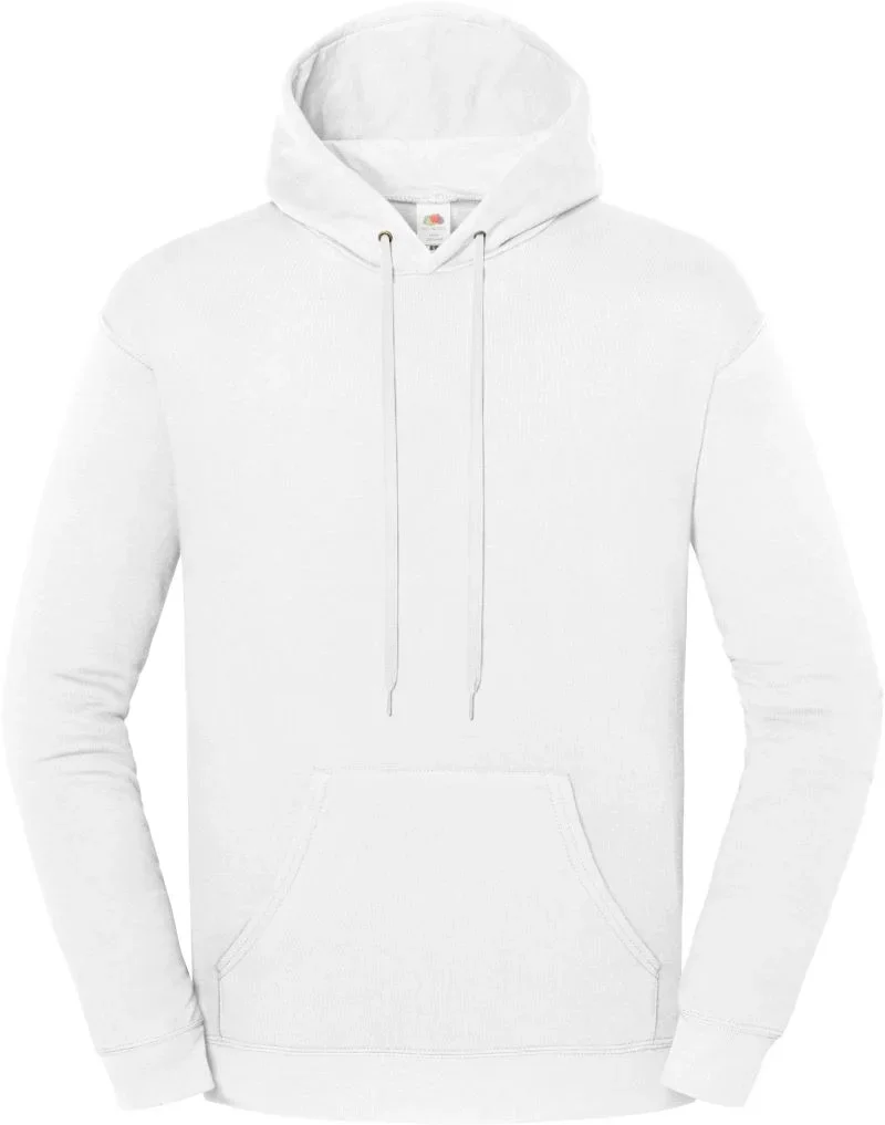 Fruit of the Loom Iconic 250 Hooded Sweat – Kapuzen Sweater – White