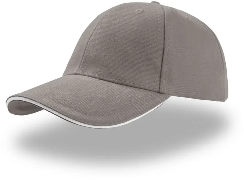 Atlantis Liberty Sandwich – 6 Panel Kappe "Liberty Sandwich" – Grey/White