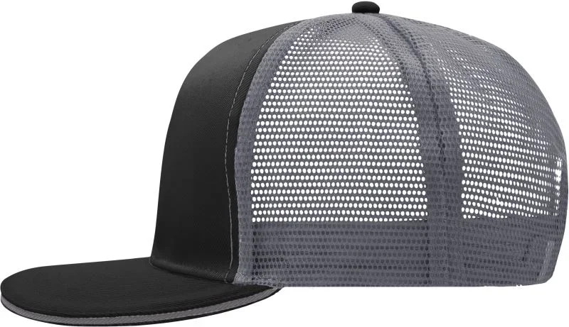 Myrtle Beach MB 6635 – 6 Panel Pro Mesh Sandwich Kappe – Black/Charcoal