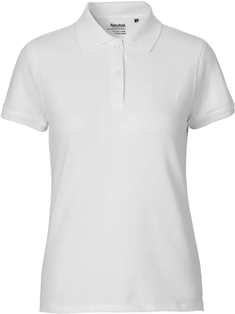 Neutral O 22980 – Damen Bio Piqué Polo – White