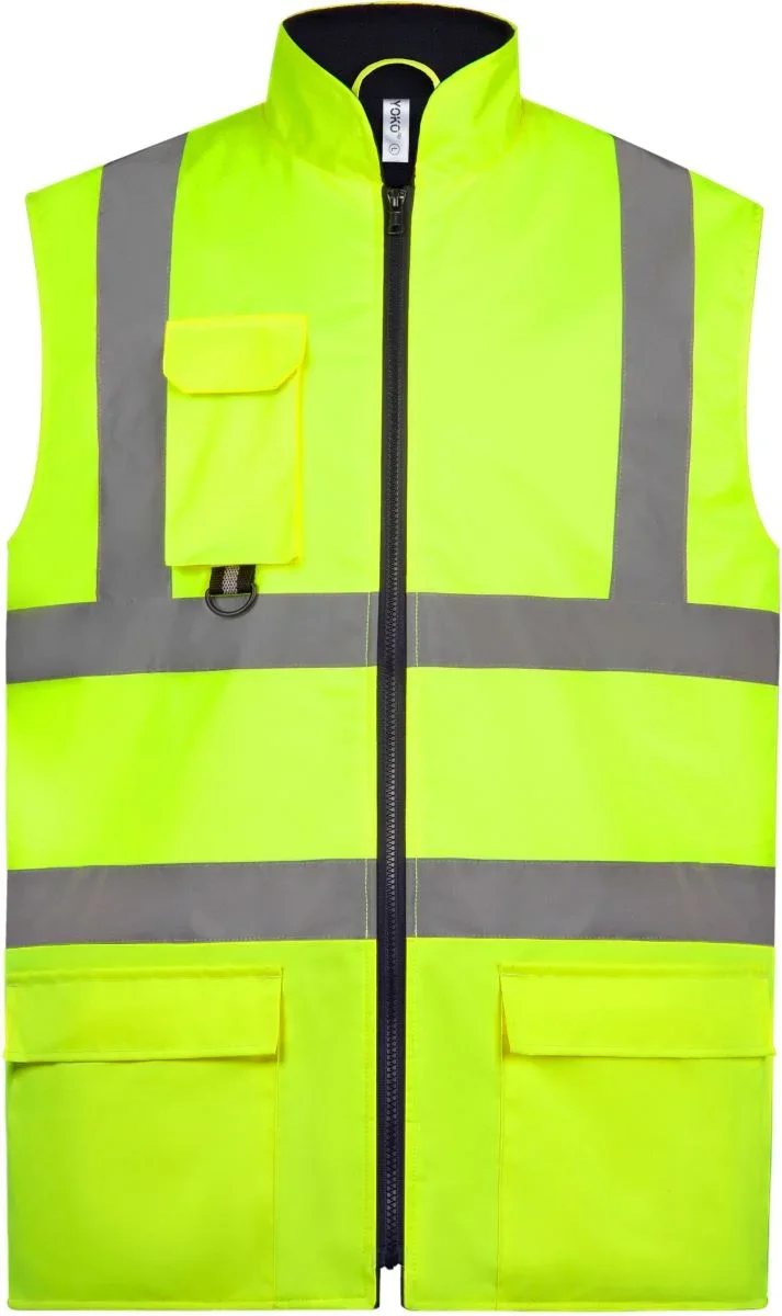 Yoko HV 005 – Hi-Vis Wattierter Bodywarmer – Hi Vis Yellow