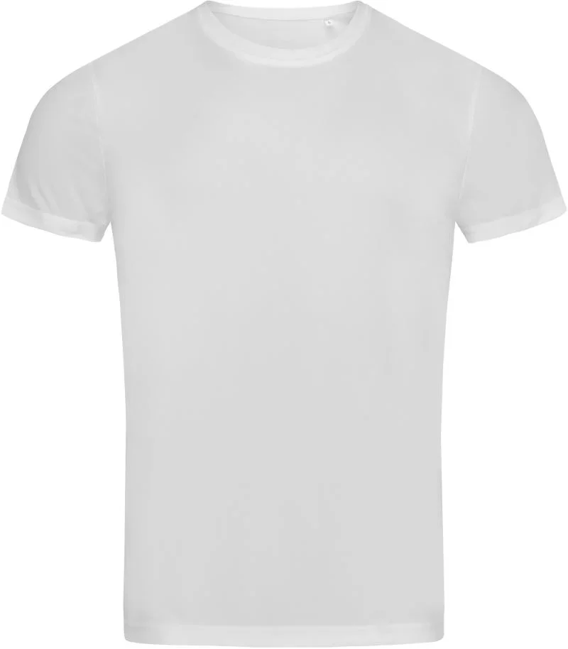 Stedman Sports-T Men – Herren Interlock Sport T-Shirt – White