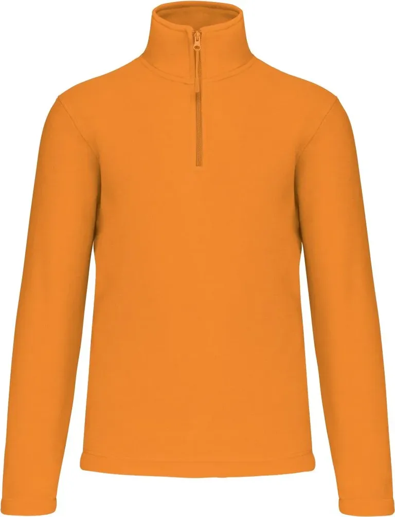 Kariban K 912 – Microfleece Pullover mit 1/4 Zip "Enzo" – Orange