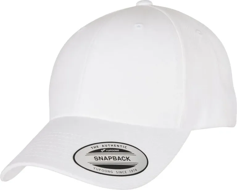 Flexfit 6789 – 6 Panel Snapback Kappe – White