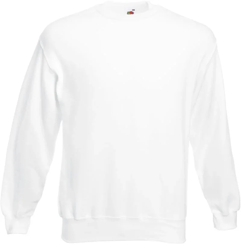 Fruit of the Loom Classic Set-In Sweat – Sweater – White
