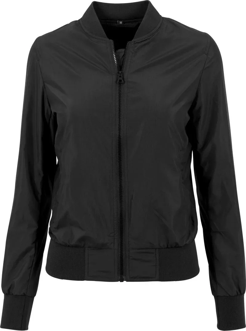 Build your Brand BY 044 – Damen Bomber Jacke – Black