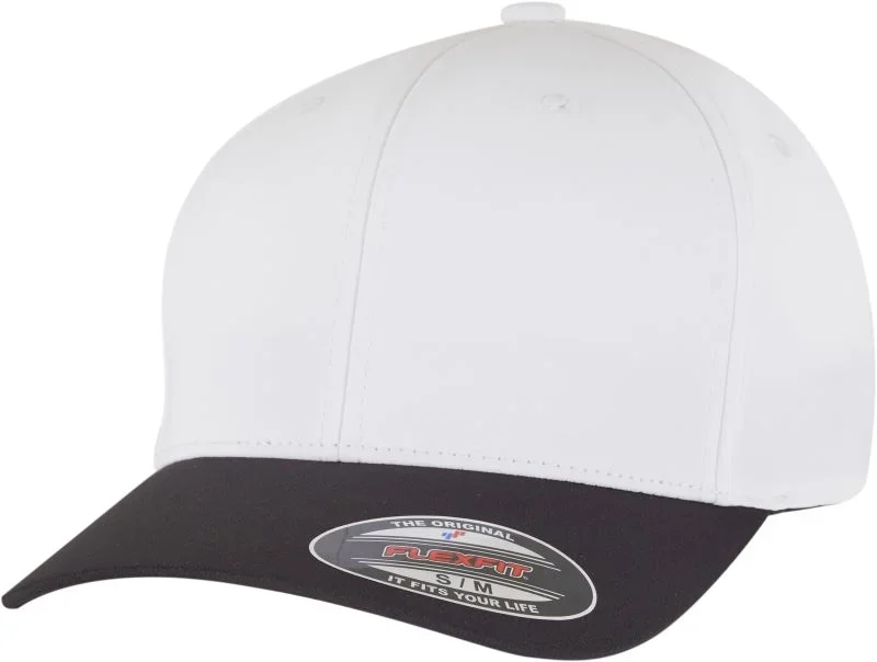 Flexfit 9295 – 6 Panel Kappe "Water Repellent" – Black/White