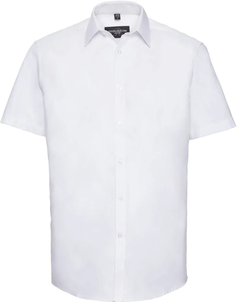 Russell Athletic 963M – Herringbone Hemd kurzarm – White