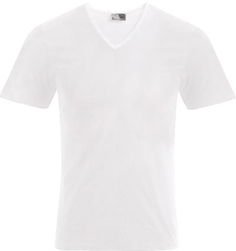 Promodoro 3082 – Herren Slim Fit V-Ausschnitt T-Shirt – White