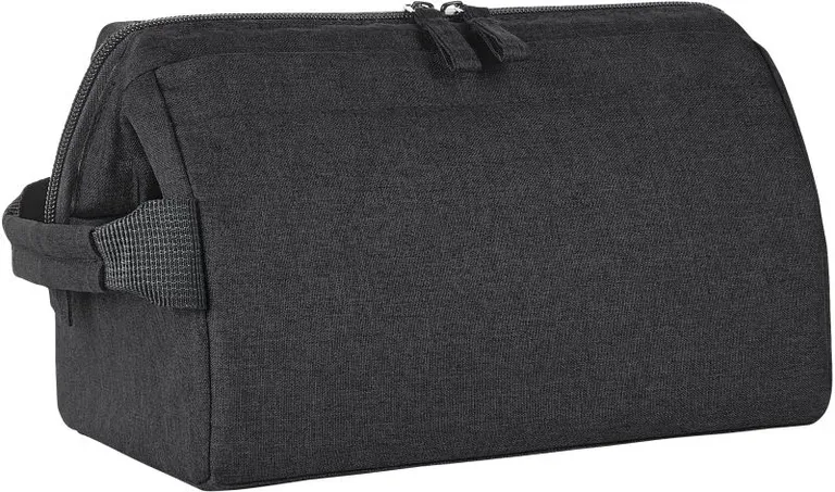 Halfar 1816500 – Reissverschlusstasche "Circle" – Black Sprinkle