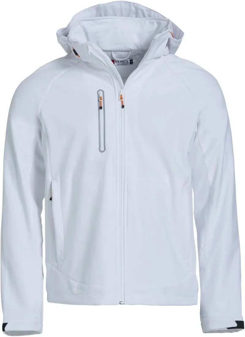 Clique Milford Jacket Men – Herren 3-Lagen Softshell Jacke – White