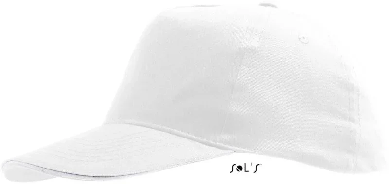 SOL's Collection Sunny Kids – Kinder 5 Panel Kappe – White
