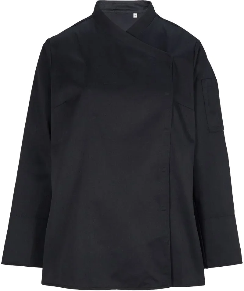 NEOBLU Eugenie – Damen Kochjacke langarm – Deep Black