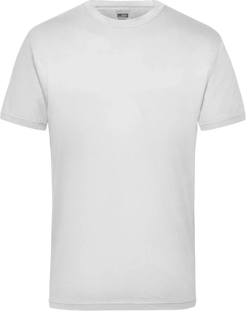 James & Nicholson JN 800 – Herren Workwear T-Shirt – White