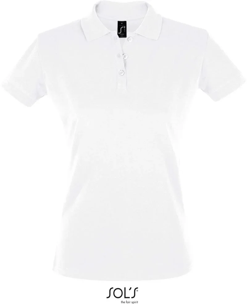 SOL's Collection Perfect Women – Damen Piqué Polo – White