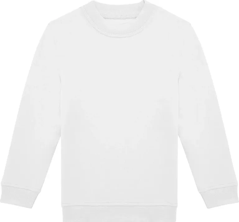 B&C Collection ID.332 Crew – Kinder Sweater – White
