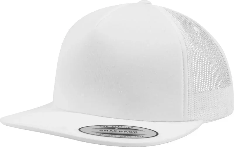 Flexfit 6005FF – 5 Panel Foam Trucker Kappe – White
