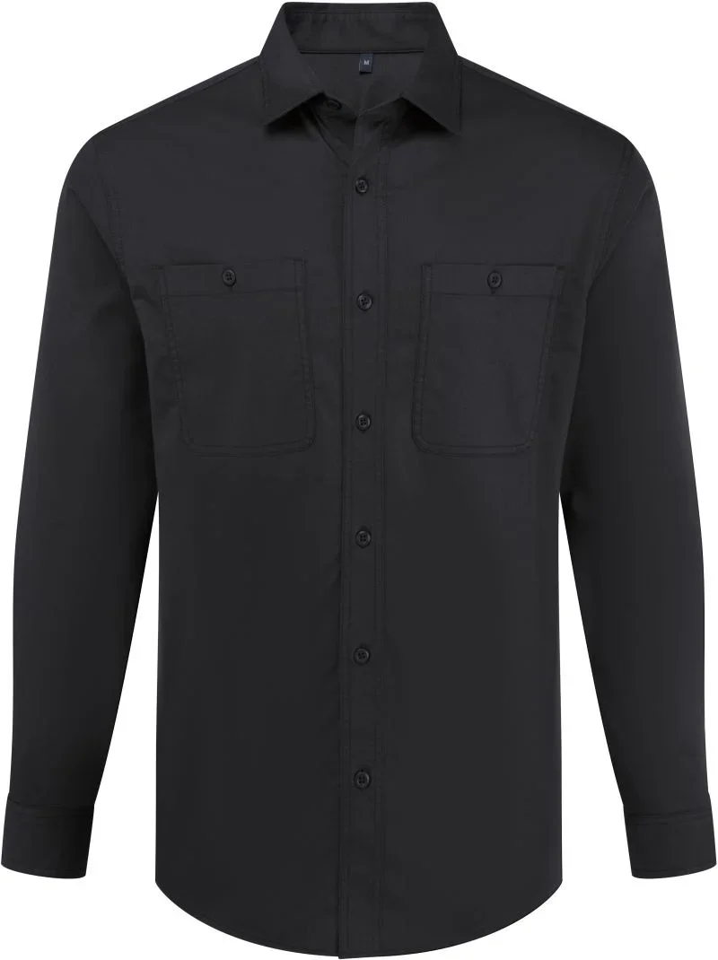 Premier PR 021 – Hemd langarm "Utility 2.0" – Stay Black
