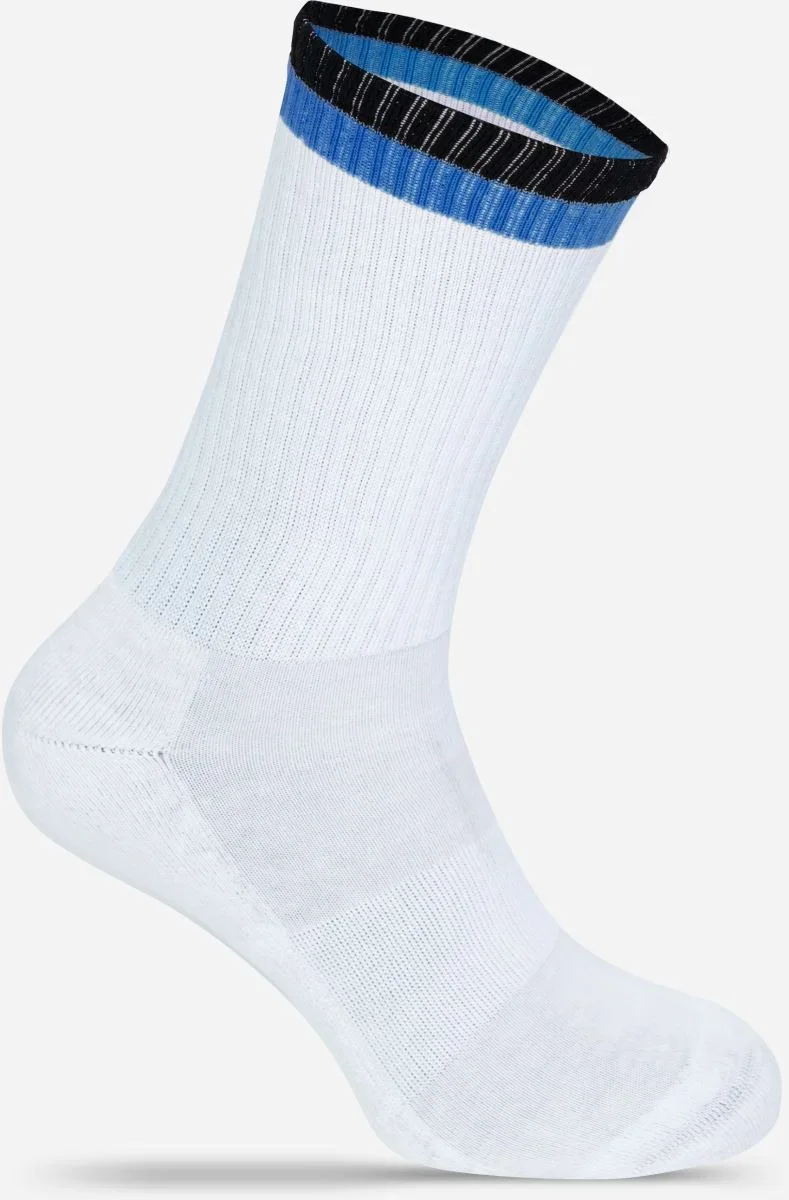 Mr.Socks L 05006 – Tennissocken "Two Tone" – White/Black/Blue