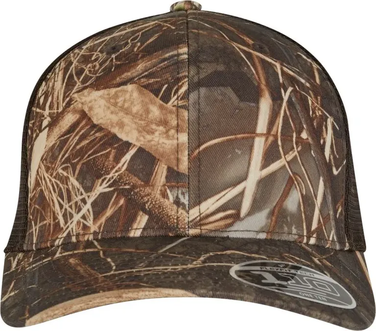 Flexfit 110MRC – 6 Panel Trucker Kappe "Realtree Camo" – Camo/Brown
