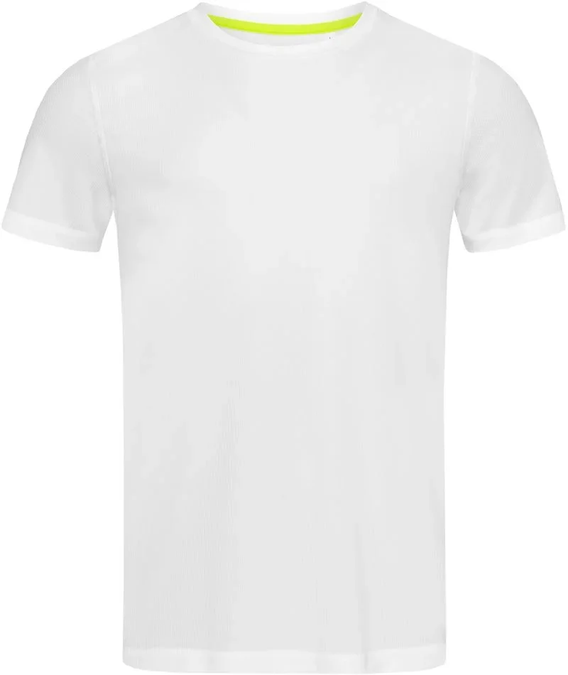 Stedman Active 140 Crew Mesh-T – Herren "Bird eye" Sport Shirt – White