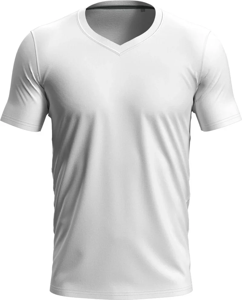 Stedman Stretch-T V-neck – Herren V-Ausschnitt T-Shirt – White