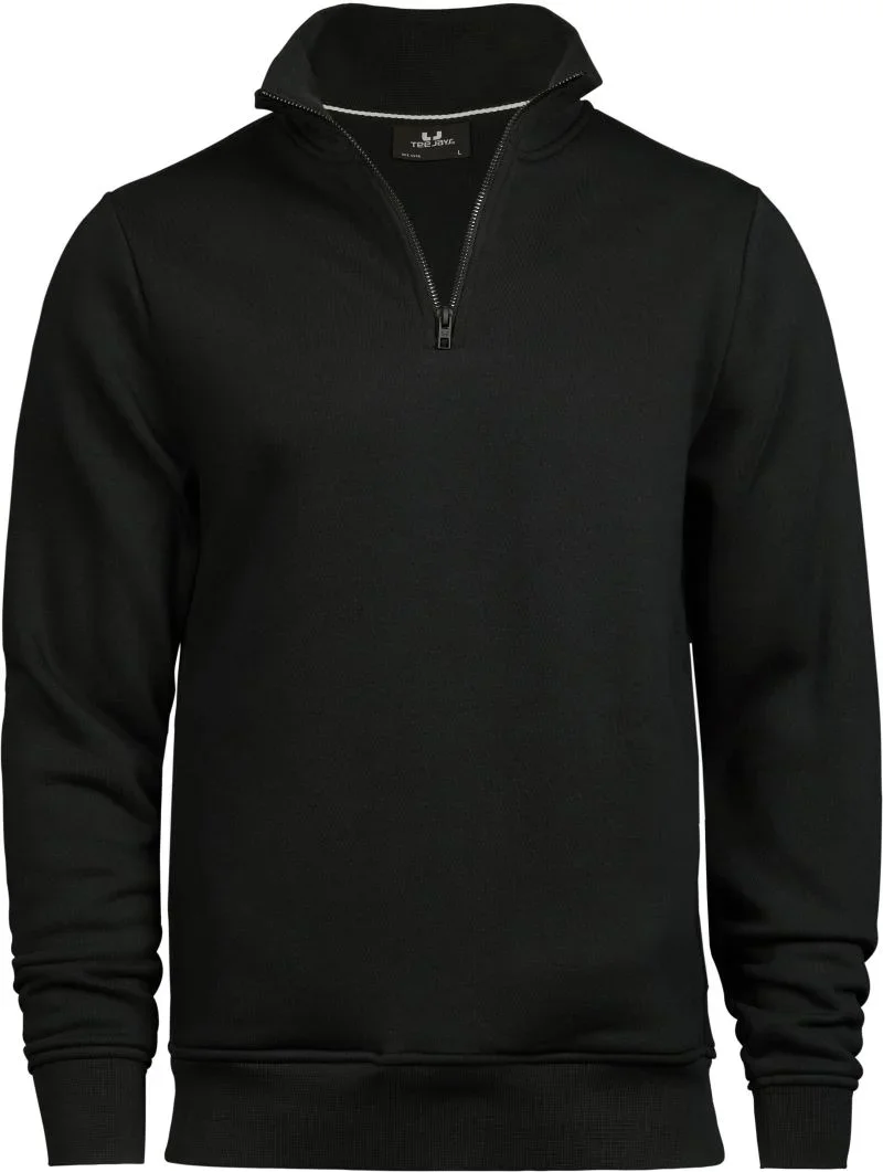 TEE JAYS TJ 5438 – Sweater mit 1/4 Zip – Black