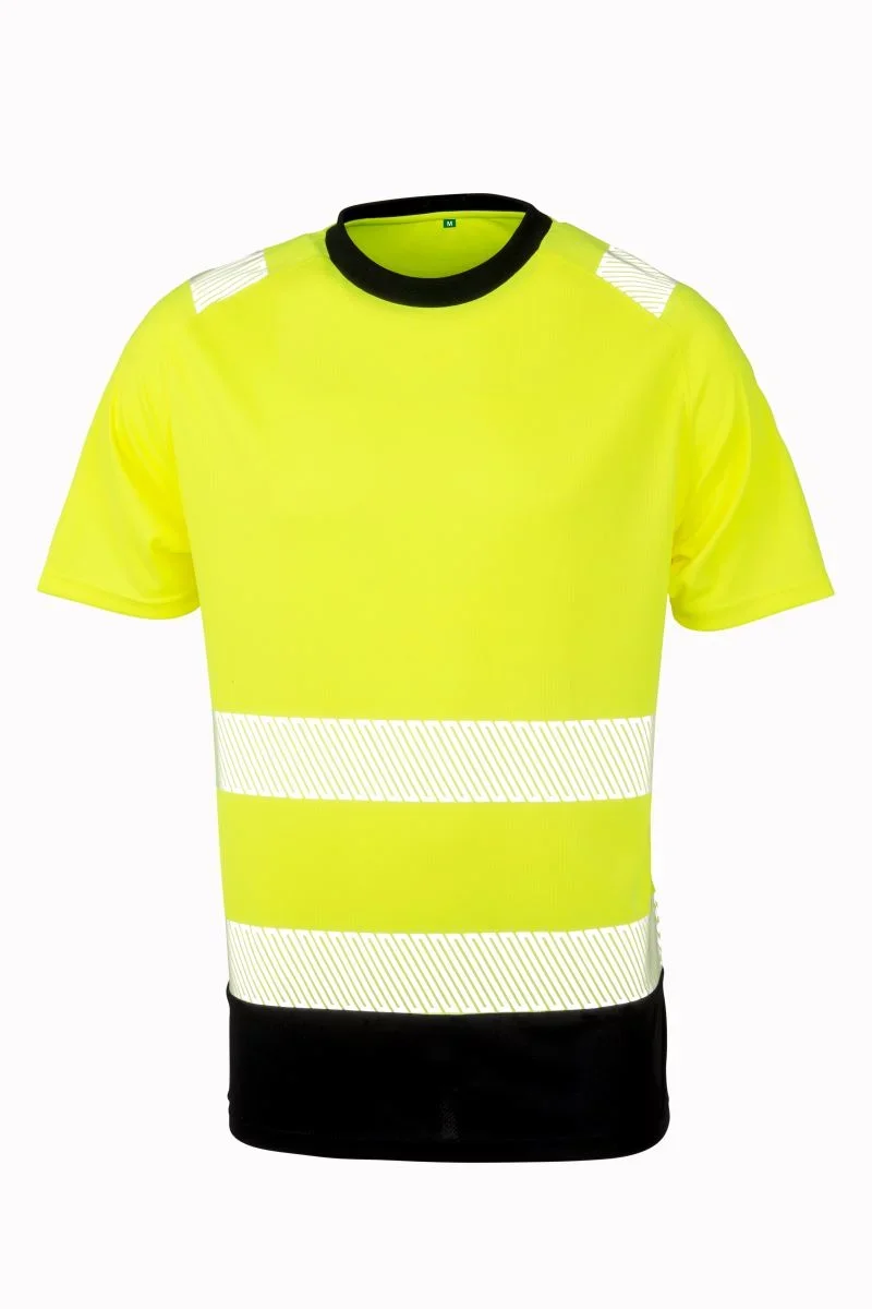 Result R 502X – Sicherheits T-Shirt – Fluorescent Yellow/Black