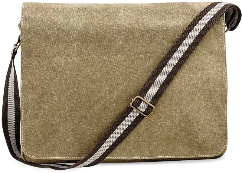 Quadra QD 610 – Vintage Tasche mit Umschlag – Sahara