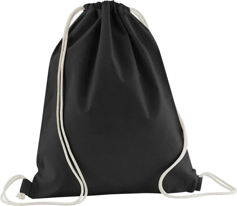 Westford Mill W 160 – In conversion Baumwoll Turnbeutel – Black