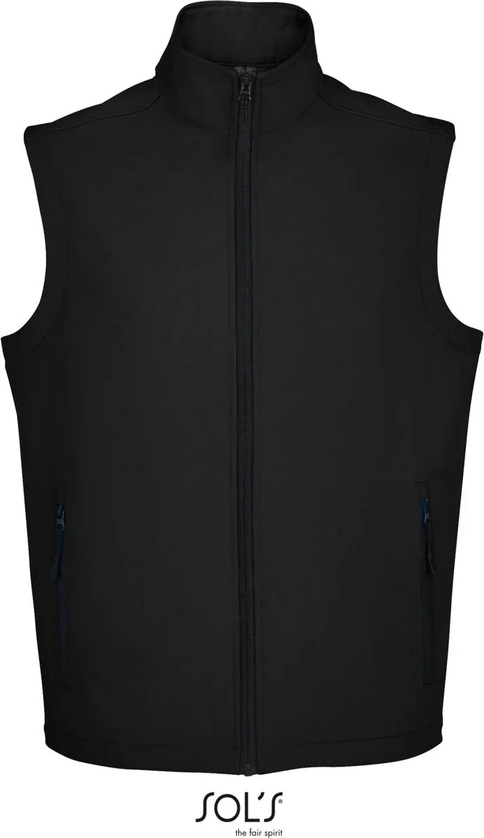 SOL's Collection Race BW Men – Herren 2-Lagen Softshell Gilet – Black