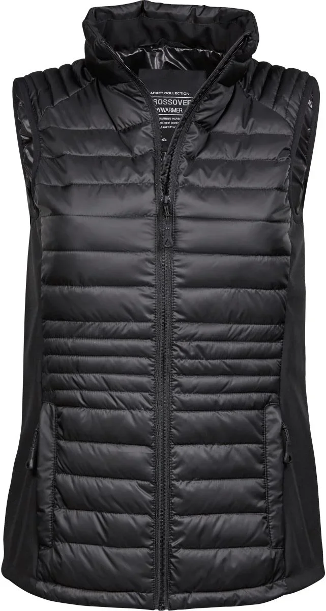 TEE JAYS TJ 9625 – Damen Crossover Bodywarmer – Black/Black/Black